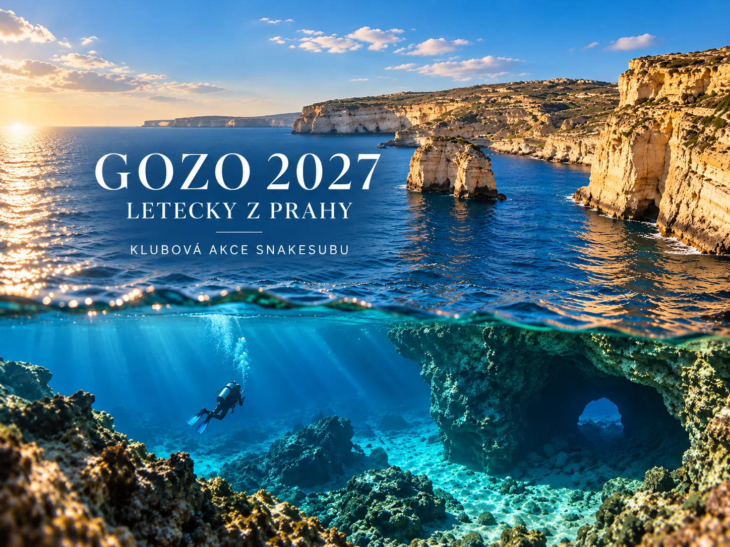 Potápění Gozo 2027 | Snakesub Liberec
